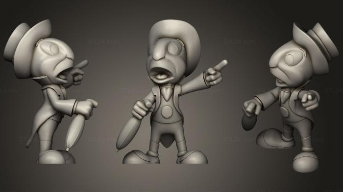 Figurines simple (Jiminy Cricket, STKPR_1454) 3D models for cnc